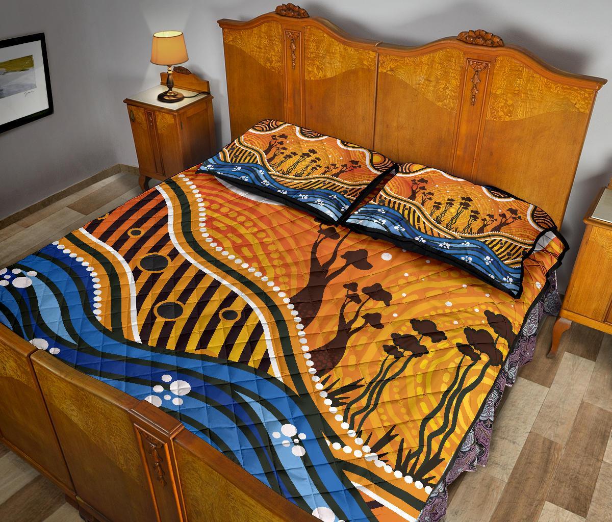 aboriginal-quilt-bed-set-boab-tree-dot-painting-art-vero2