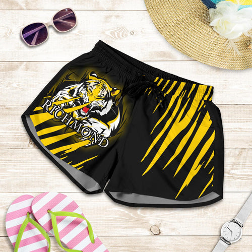 Richmond Tigers All Over Print Women's Shorts - Vibe Hoodie
