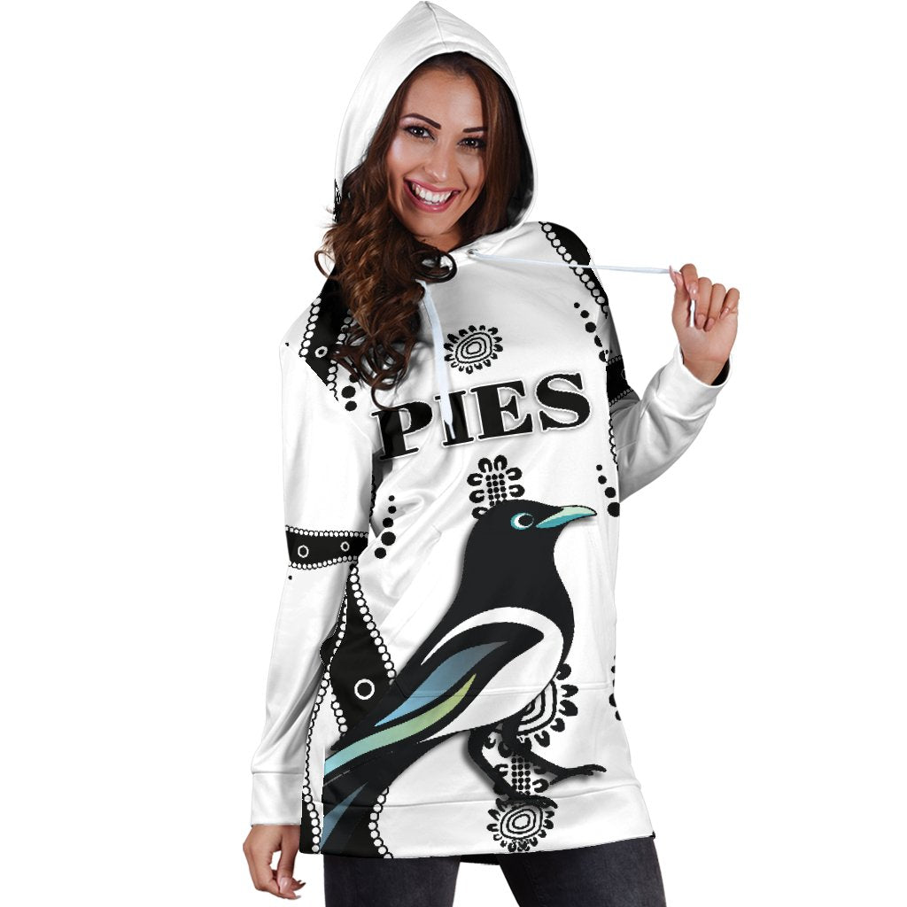collingwood-women-hoodie-dress-pies-indigenous-white