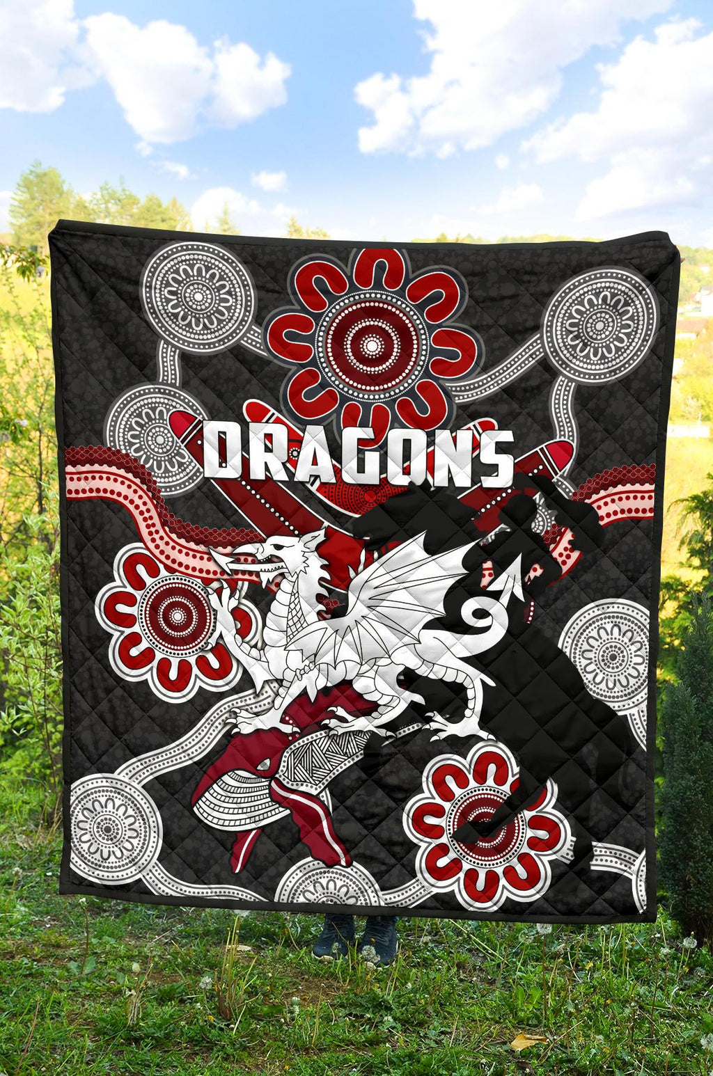 dragons-premium-quilt-st-george-indigenous-black