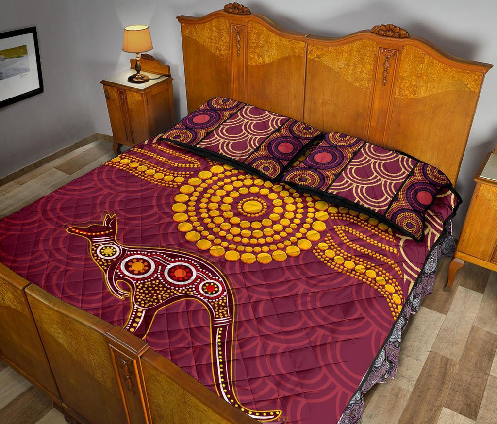 aboriginal-quilt-bed-set-aboriginal-kangaroo
