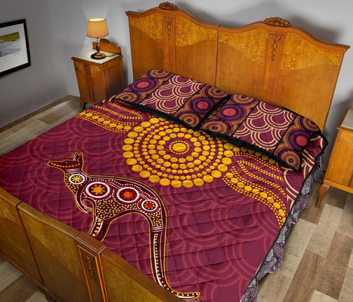 aboriginal-quilt-bed-set-aboriginal-kangaroo