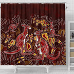 aboriginal-shower-curtain-kangaroo-family-with-hand-art