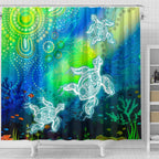 aboriginal-shower-curtains-indigenous-turtle-ocean-dot-painting-art