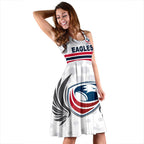 USA Rugby Eagles Women's Dress Simple Style - White - Vibe Hoodie