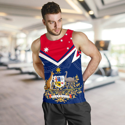 mens-tank-top-australian-coat-of-arms-flag-color