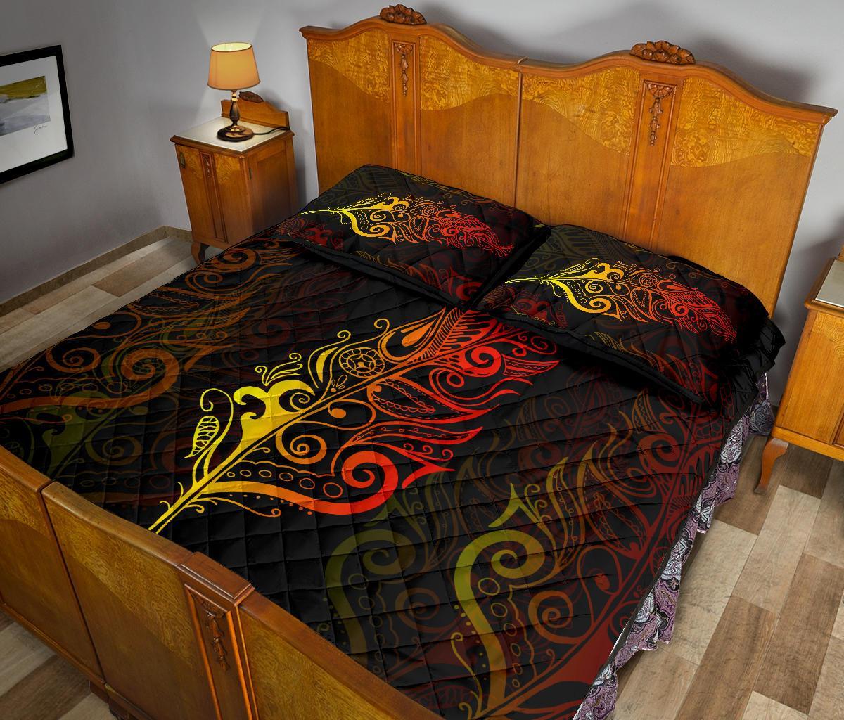 light-silver-fern-new-zealand-quilt-bed-set-sunset-vibe