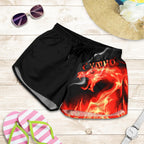 Wales Shorts (Women) - Cymru Flame - Vibe Hoodie
