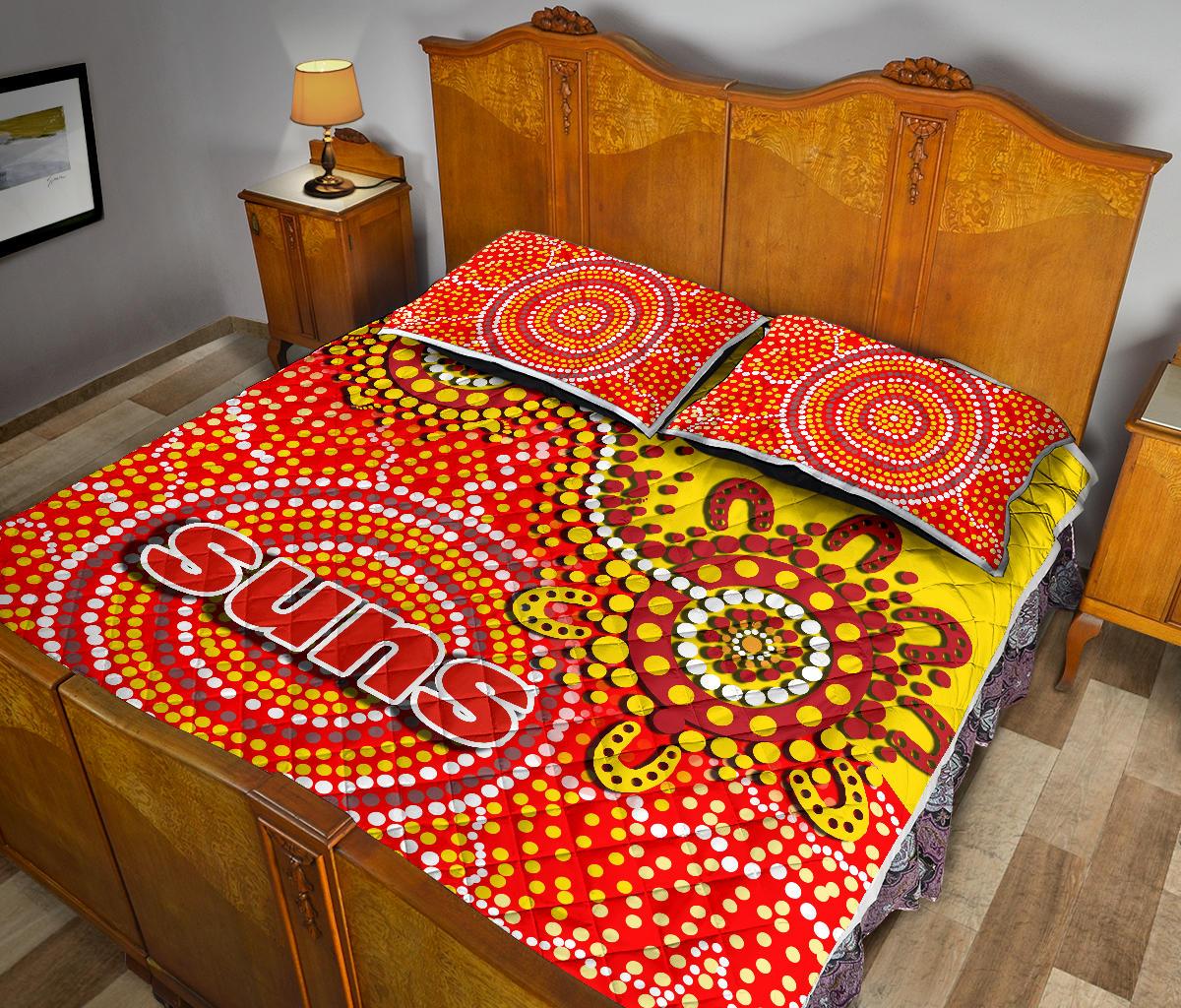gold-coast-quilt-bed-set-sun-aboriginal