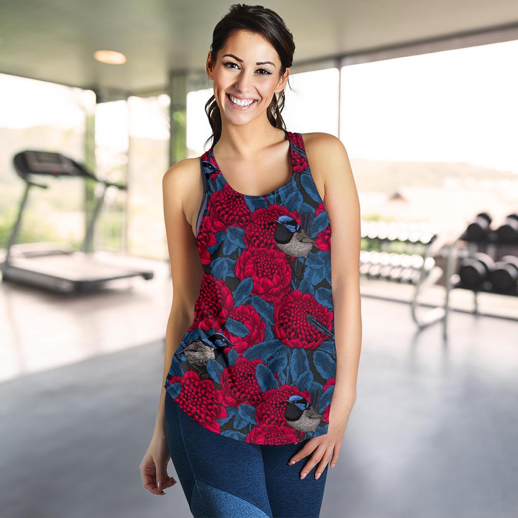 Racerback Tank - Kookaburra Top Tank Waratah - Women - Vibe Hoodie