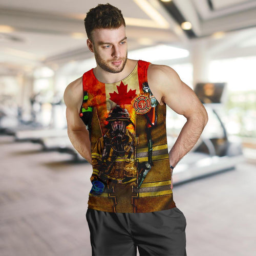 canada-mens-tank-tops-canadian-firefighter-3d
