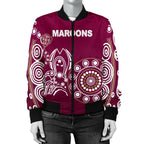 queensland-womens-bomber-jacket-maroons-simple-indigenous