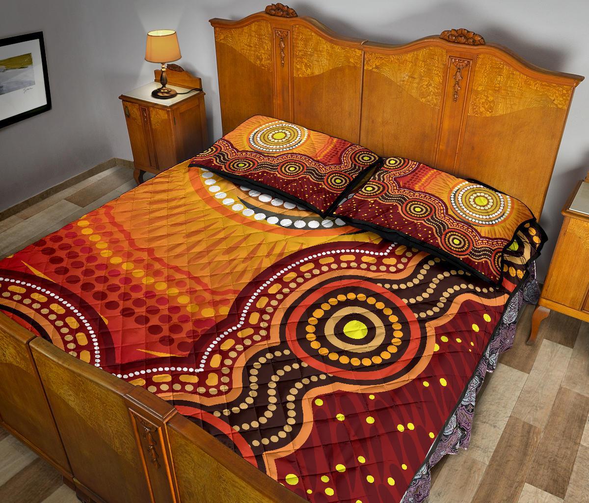 aboriginal-quilt-bed-set-sunrise-aboriginal-art