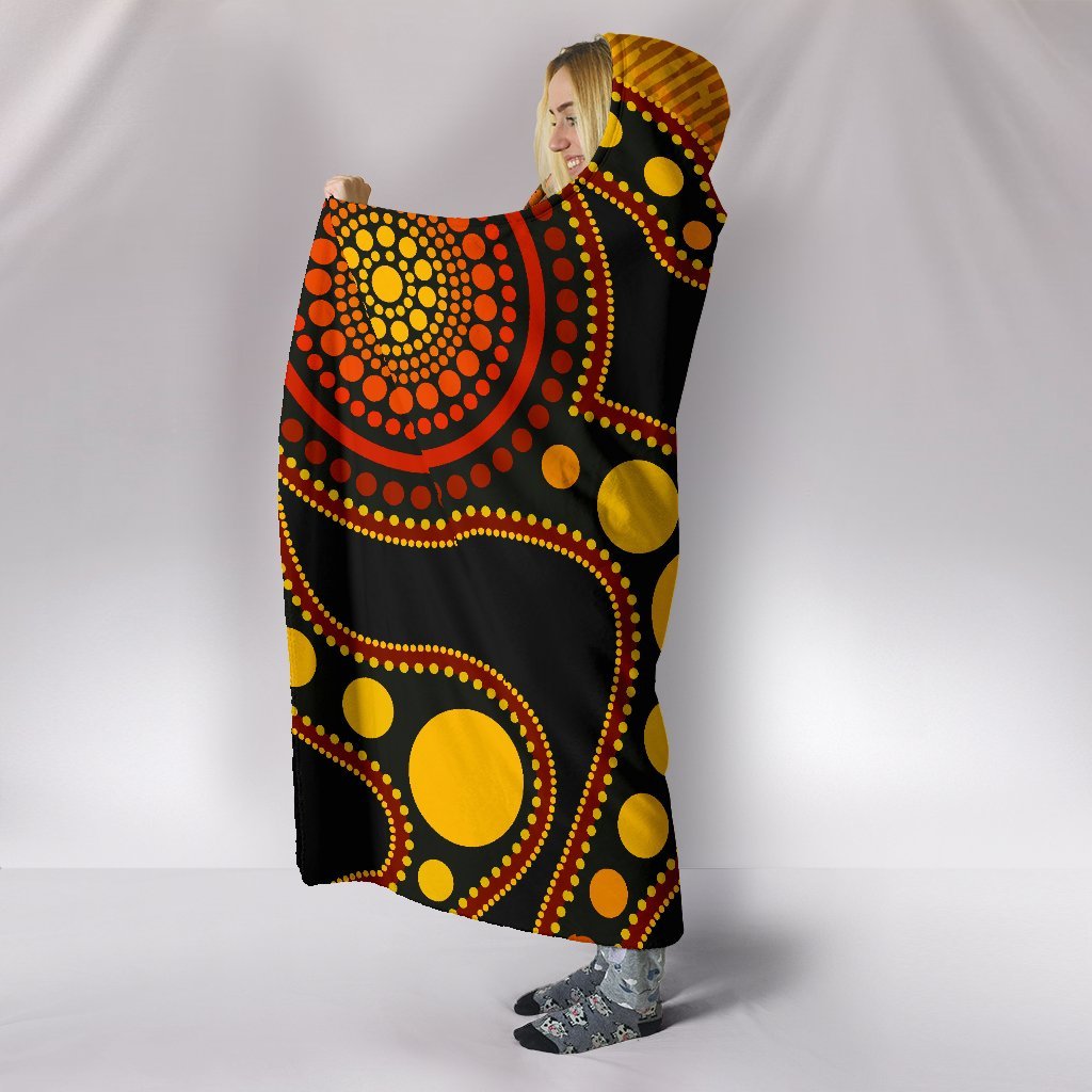 aboriginal-hooded-blanket-australia-indigenous-flag-circle-dot-painting-art-golden