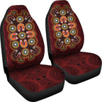 aboriginal-car-seat-covers-aboriginal-dot-painting-flowers-style