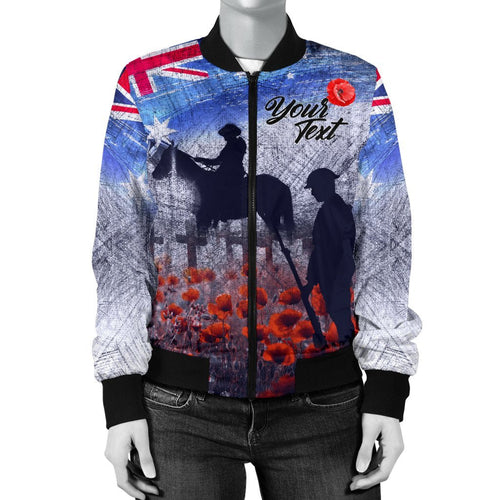 custom-text-anzac-day-womens-bomber-jacket-lest-we-forget-vintage-poppies