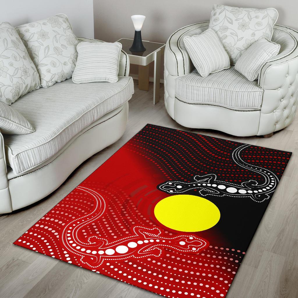 aboriginal-area-rug-two-indigenous-lizard