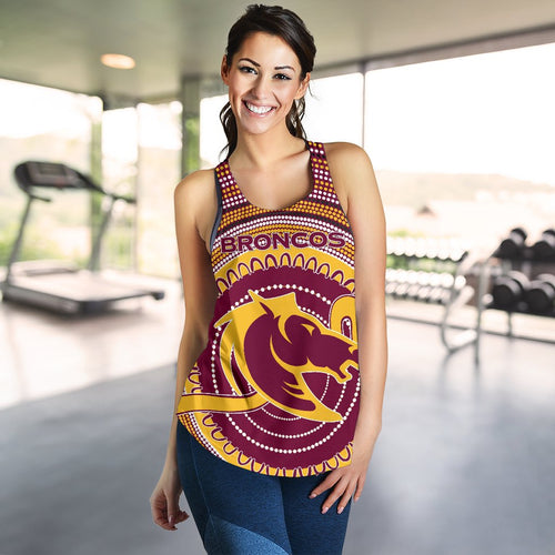 Brisbane Racerback Tank Broncos Aboriginal - Vibe Hoodie