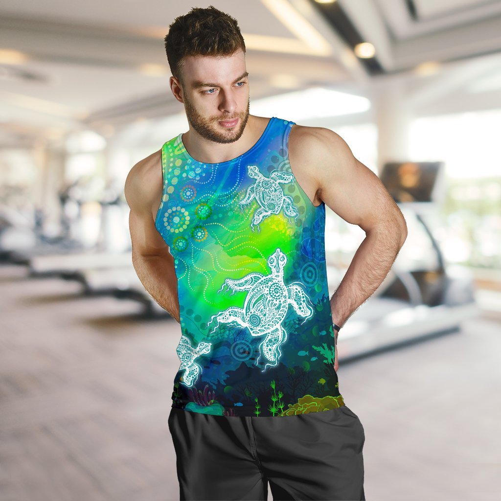 aboriginal-mens-tank-top-indigenous-turtle-ocean-dot-painting-art