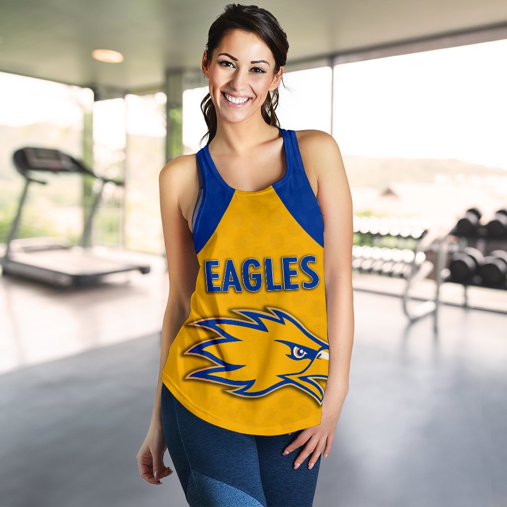 Eagles Women Racerback Tank West Coast - Gold - Vibe Hoodie