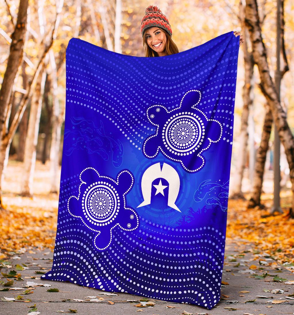 torres-strait-islanders-premium-blanket-torres-symbol-with-turtle