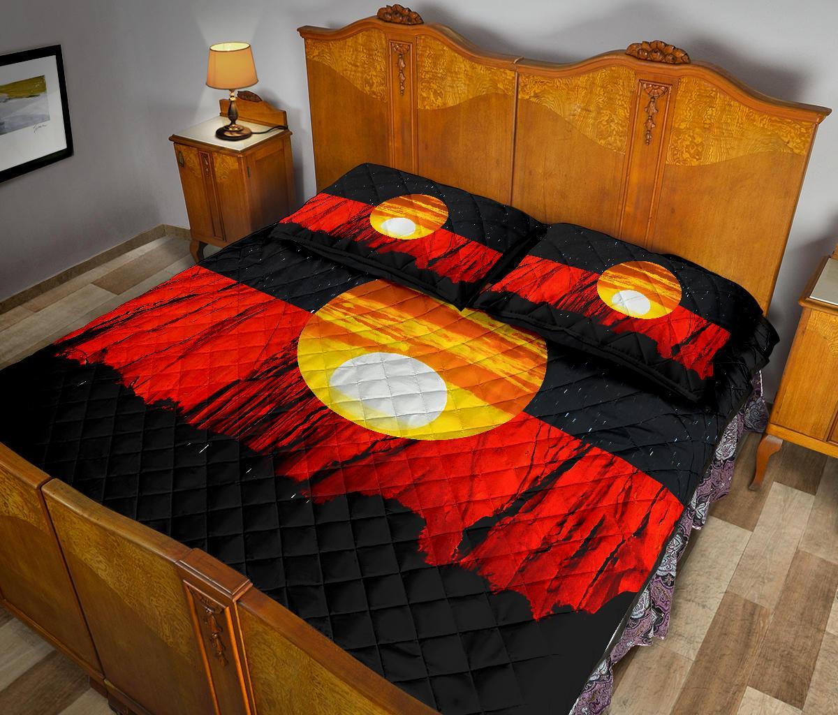 rugby-life-australia-aboriginal-flag-quilt-bed-set-k5-limited-edition