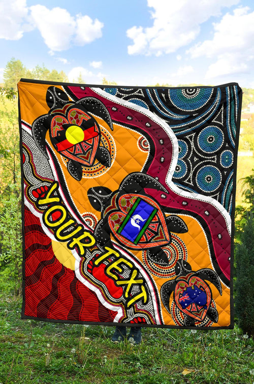 custom-1saustralia-premium-quilt-australia-aboriginal-dots-with-turtle-and-naidoc-flags