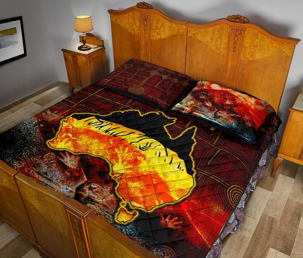 aboriginal-personalised-quilt-bed-set-anangu-custodians