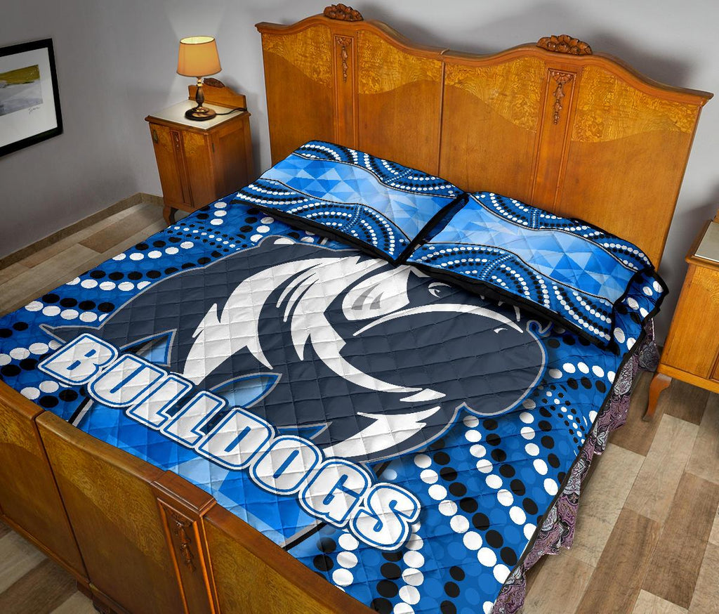 bulldogs-quilt-bed-set-indigenous-snappy