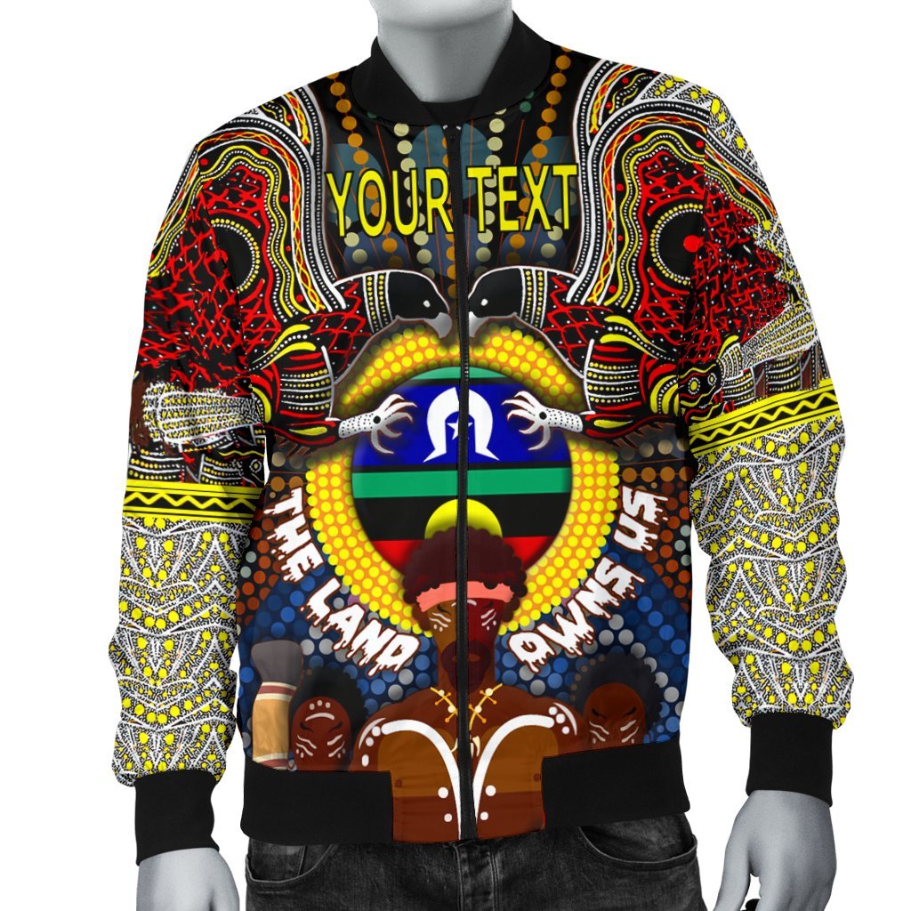 custom-text-the-land-owns-us-mens-bomber-jacket