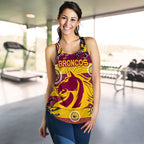 Brisbane Broncos Women Racerback Tank Indigenous Country Style No.1 - Vibe Hoodie