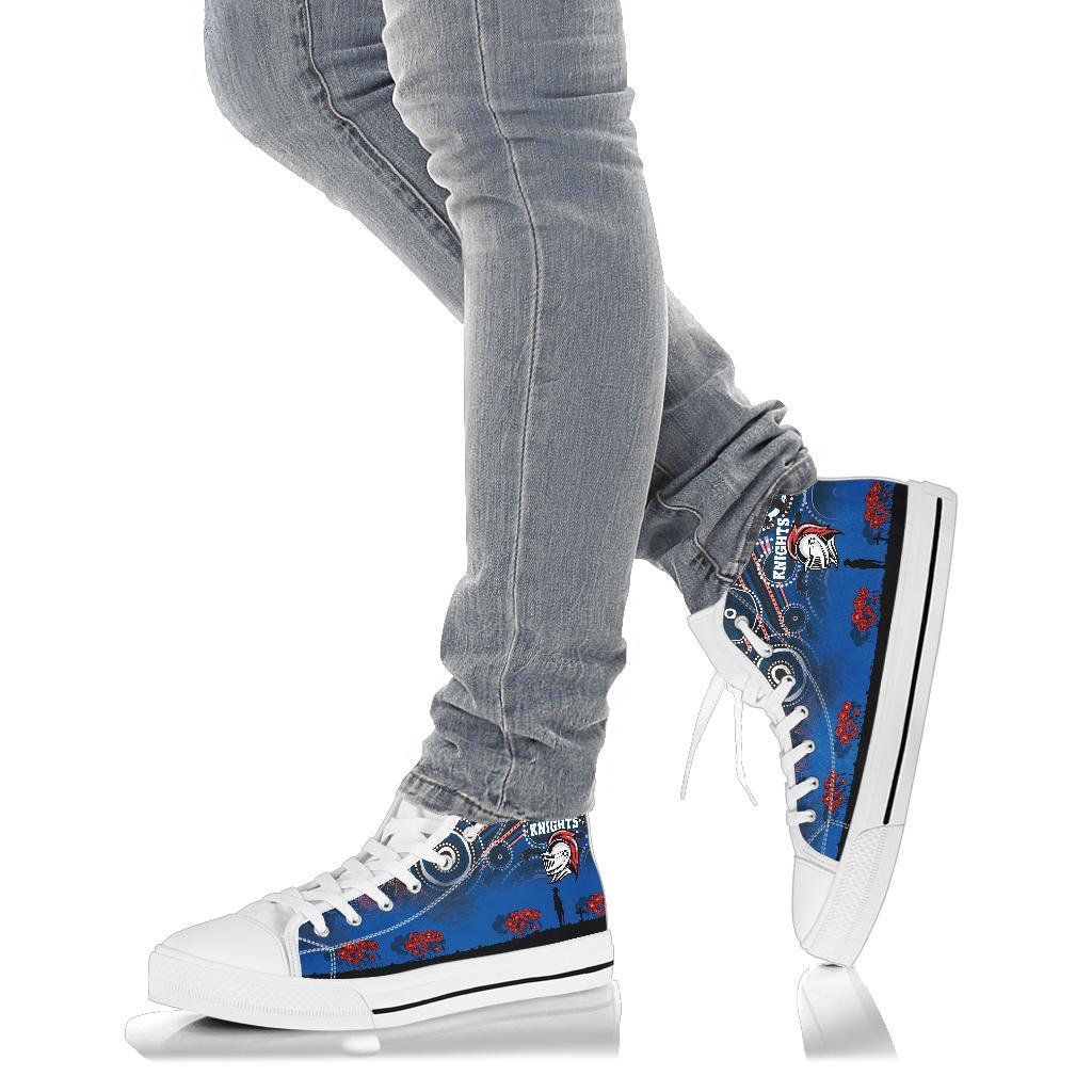 knights-high-top-shoe-newcastle-anzac-day-aboriginal