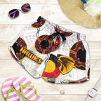 Hawthorn Women Shorts Hawks Indigenous - White - Vibe Hoodie