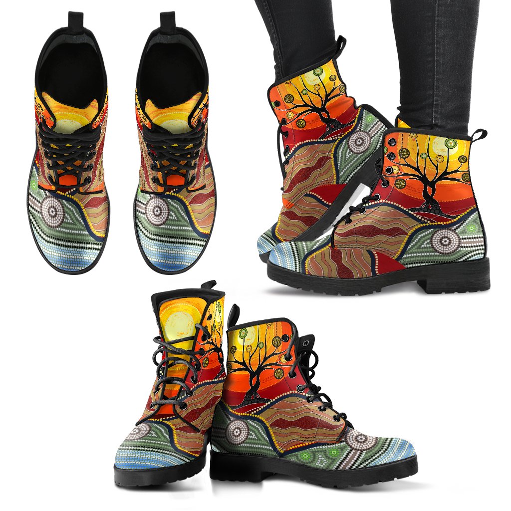 leather-boots-australian-aboriginal-tree