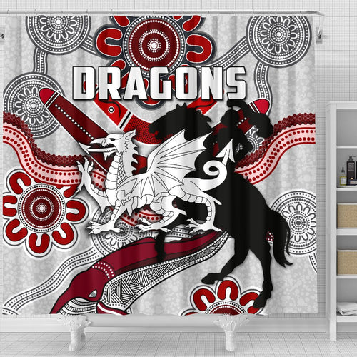 dragons-shower-curtain-st-george-indigenous-white