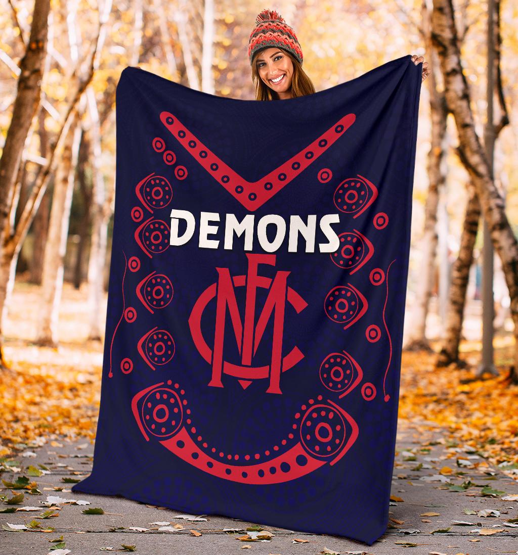 melbourne-demons-indigenous-premium-blanket-football