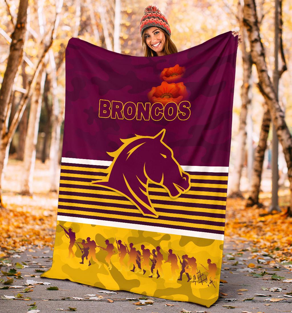 brisbane-broncos-premium-blanket-anzac-day-simple-style-maroon