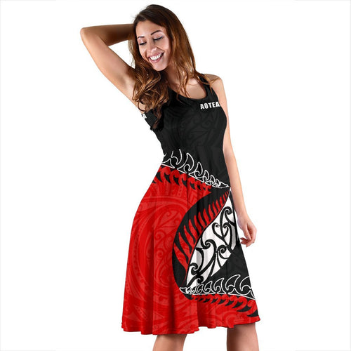 New Zealand Rugby Aotearoa Rugby Fern Women Midi Dress - Vibe Hoodie
