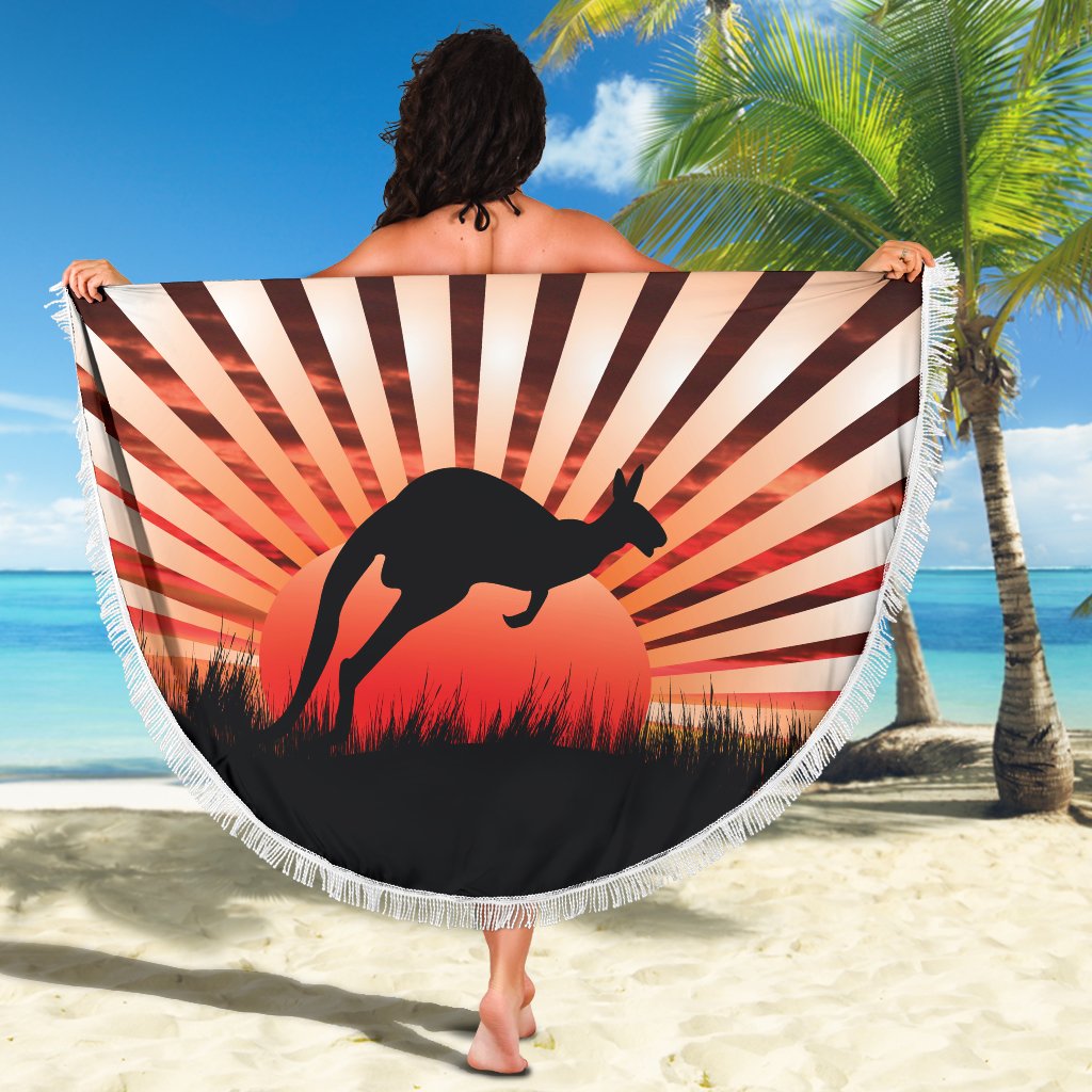 beach-blanket-kangaroo-blanket-sunset-ver03-59-x-59-inches