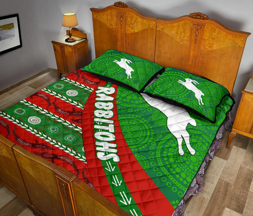 south-sydney-rabbitohs-aboriginal-quilt-bed-set-victorian-vibes