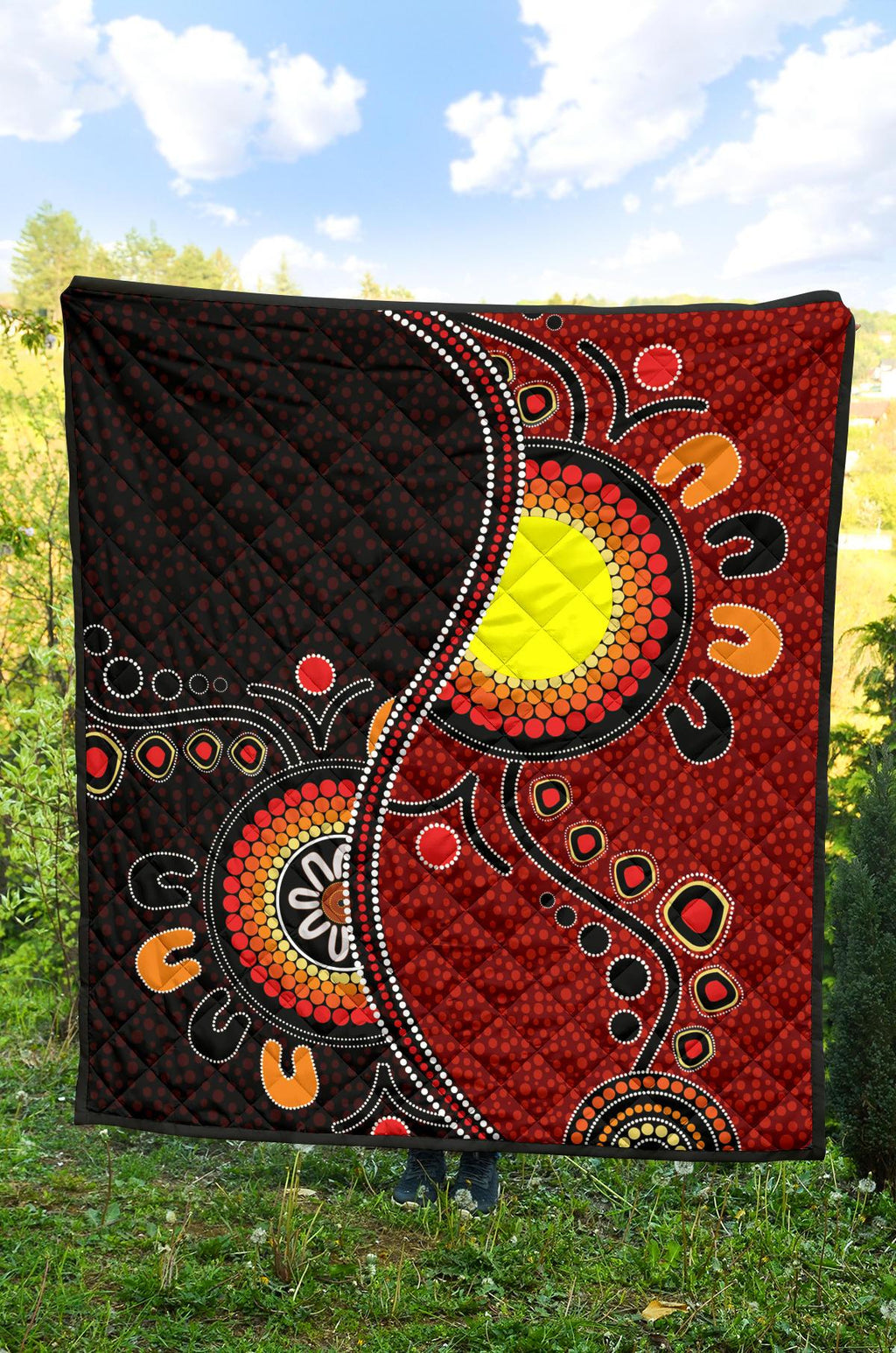 aboriginal-premium-quilt-australia-flag-dot-painting-art