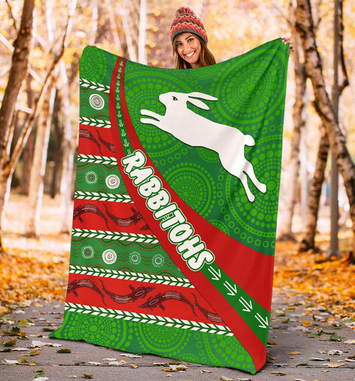 south-sydney-rabbitohs-aboriginal-premium-blanket-victorian-vibes