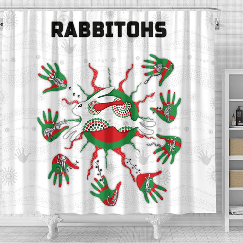 rabbitohs-indigenous-shower-curtain-animals-aboriginal