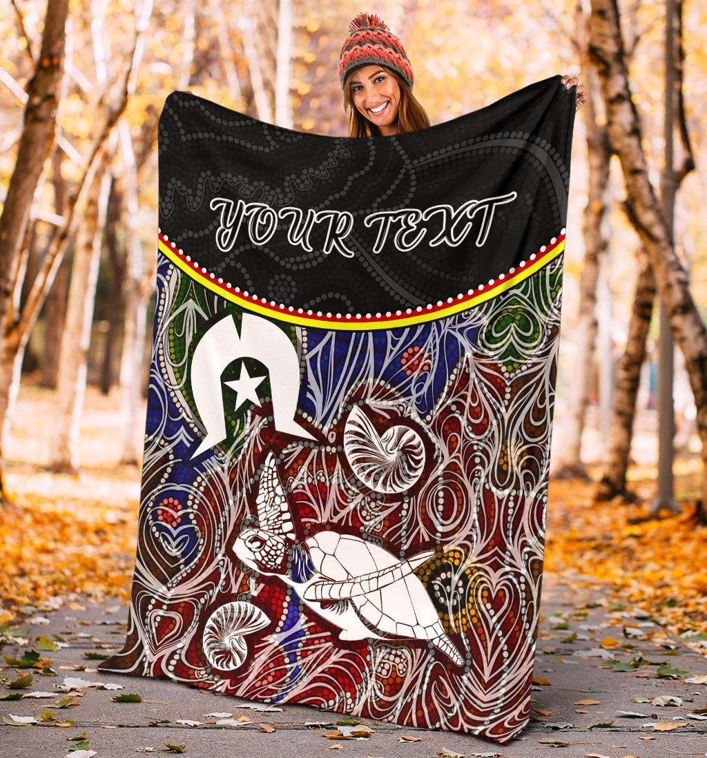 personalised-premium-blanket-aboriginal-dot-in-naidoc-week-style