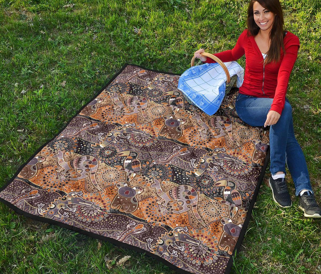 premium-quilts-aboriginal-patterns-coverlets-animals-art