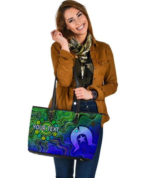 custom-aboriginal-leather-tote-bag-torres-strait-islands-flag