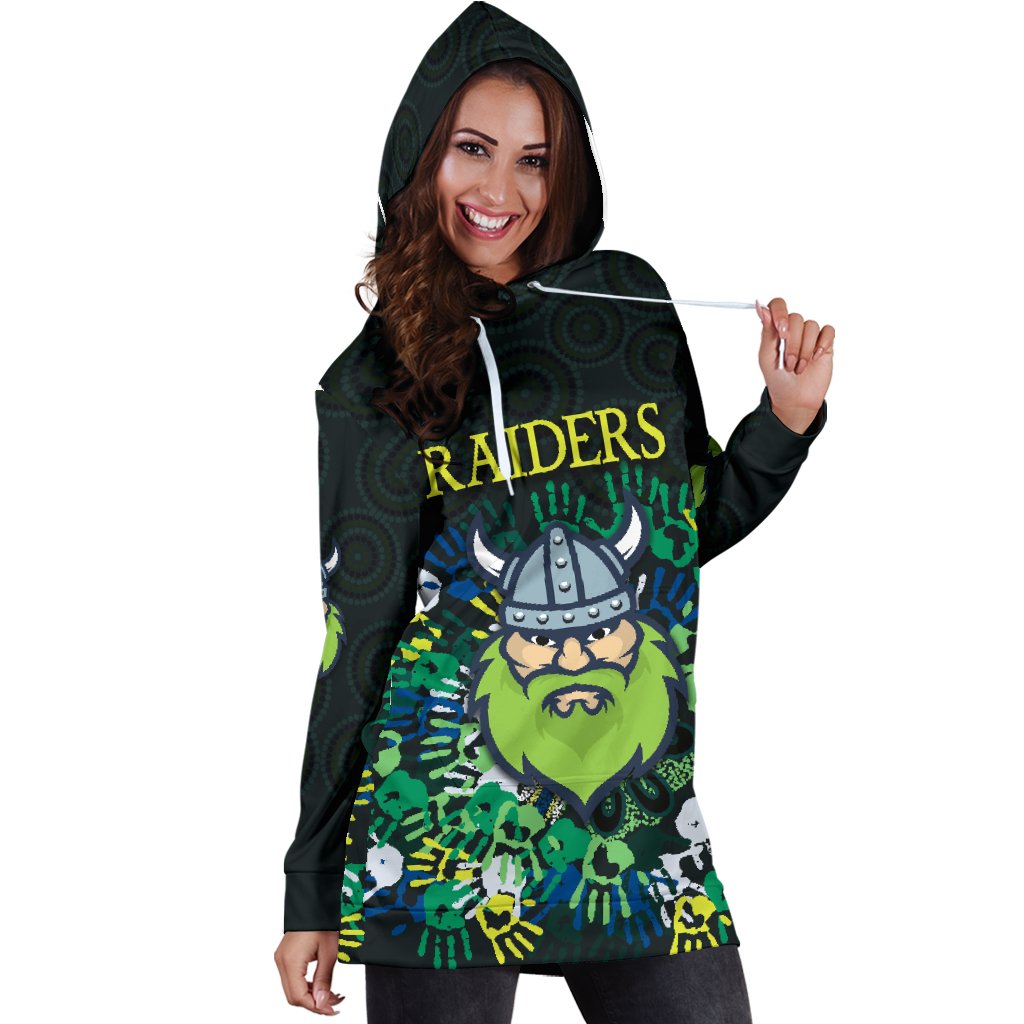 canberra-women-hoodie-dress-raiders-viking-simple-indigenous