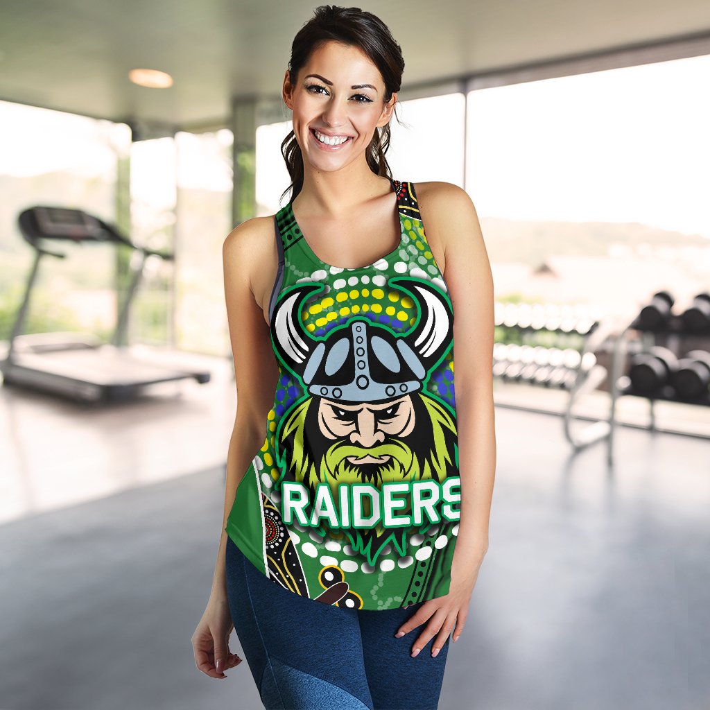 Raiders Women Racerback Tank Aboriginal - Vibe Hoodie