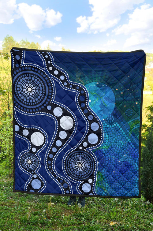 aboriginal-premium-quilt-australia-indigenous-flag-circle-dot-painting-art-blue