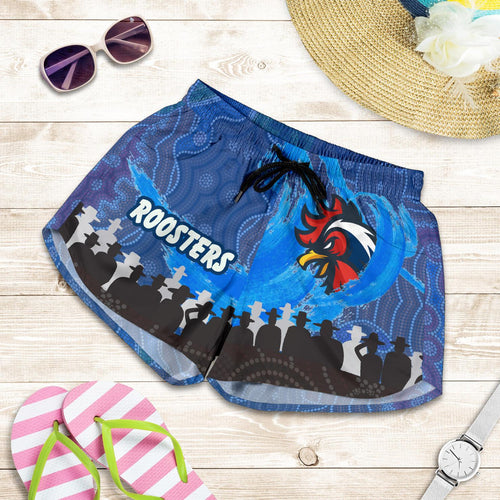 Sydney Roosters Aboriginal Women Shorts Prairie Style - Vibe Hoodie